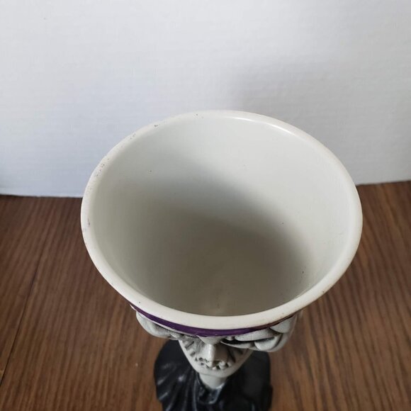 Skeleton Skull Plastic Wine Goblet Halloween Bones 7.5" Gothic - Picture 6 of 9